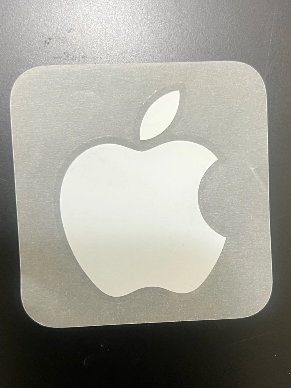 Apple Logo Sticker Lot of 5 White Apple Stickers